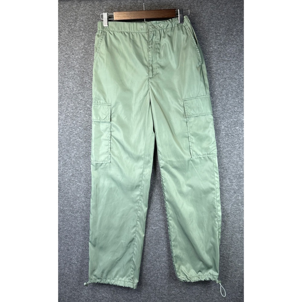 PISTOLA Cargo Pants Sage‎ Green Women Size XS Elastic Waist Drawstring Flaws